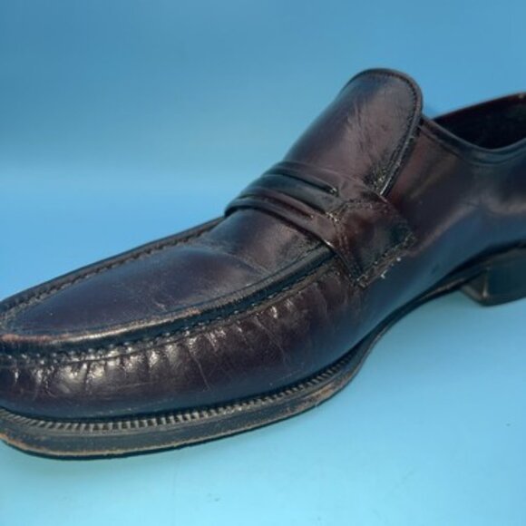 Florsheim Men’s Penny Loafers Shoes Size 8.5D Red Cherry Leather Slip On 17089 - Picture 7 of 10